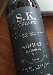 S.K. Estate 2012 Shiraz